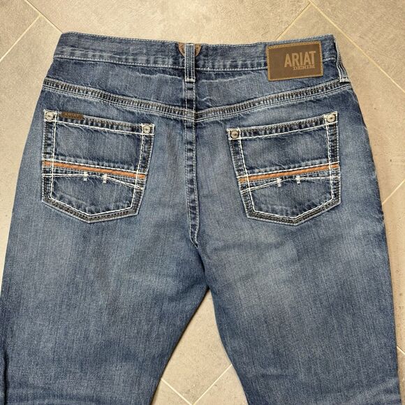 Ariat M4 Coltrane Jeans Men 35x34 Durango Relaxed Boot Cut Blue Western - Picture 11 of 16